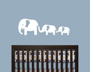 Elephants Wall Decal  For Nursery